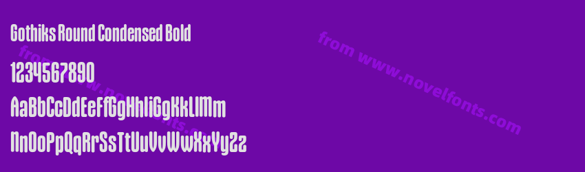 Gothiks Round Condensed BoldPreview Gothiks Round Condensed BoldPreview