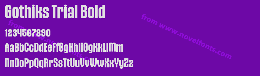 Gothiks Trial BoldPreview Gothiks Trial BoldPreview