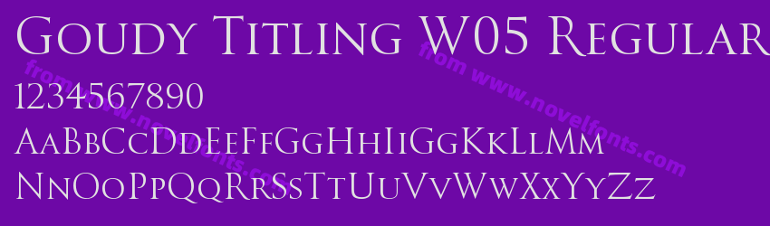 Goudy Titling W05 RegularPreview Goudy Titling W05 RegularPreview