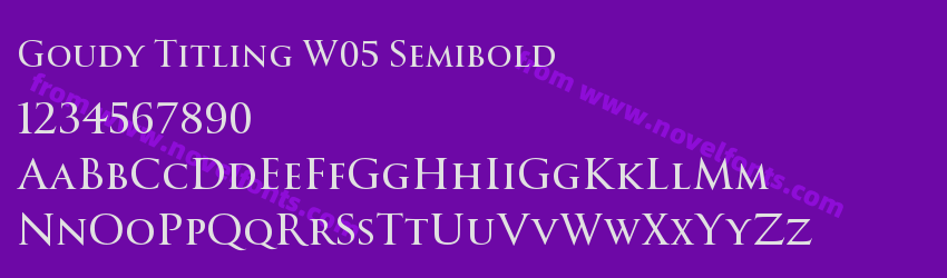 Goudy Titling W05 SemiboldPreview Goudy Titling W05 SemiboldPreview