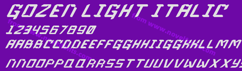 Gozen Light ItalicPreview Gozen Light ItalicPreview