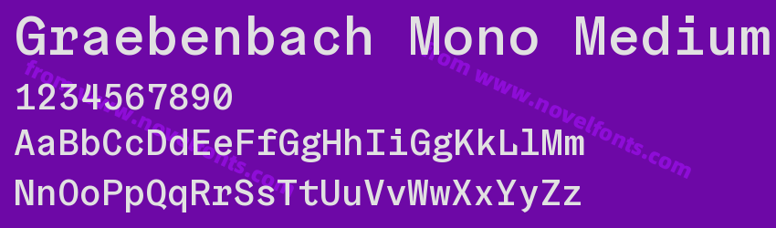 Graebenbach Mono MediumPreview Graebenbach Mono MediumPreview