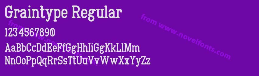 Graintype RegularPreview Graintype RegularPreview