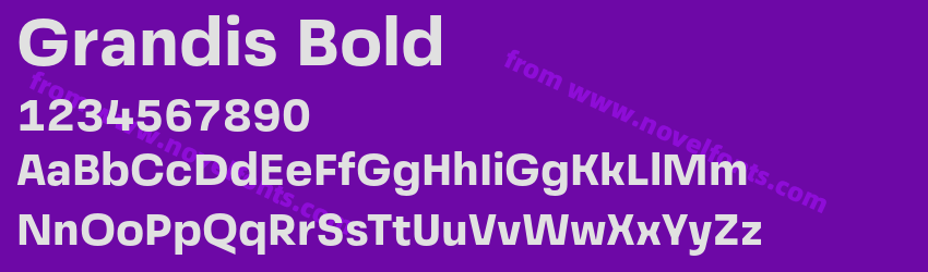 Grandis BoldPreview Grandis BoldPreview