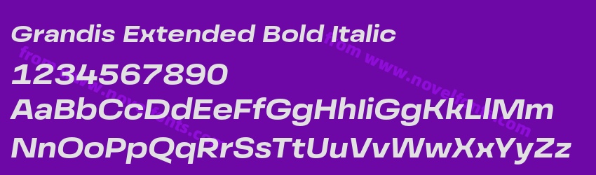 Grandis Extended Bold ItalicPreview Grandis Extended Bold ItalicPreview