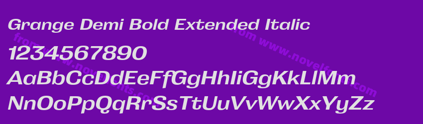 Grange Demi Bold Extended ItalicPreview Grange Demi Bold Extended ItalicPreview