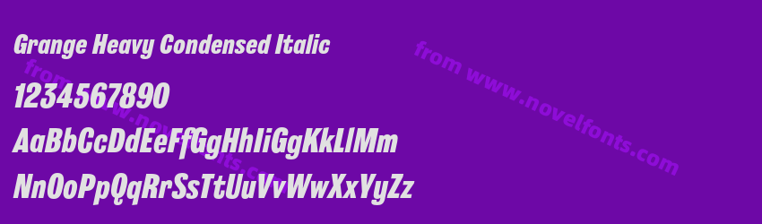 Grange Heavy Condensed ItalicPreview Grange Heavy Condensed ItalicPreview