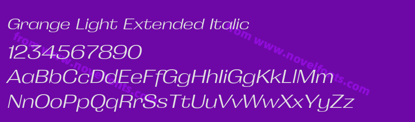 Grange Light Extended ItalicPreview Grange Light Extended ItalicPreview