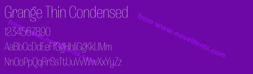 Grange Thin CondensedPreview Grange Thin CondensedPreview