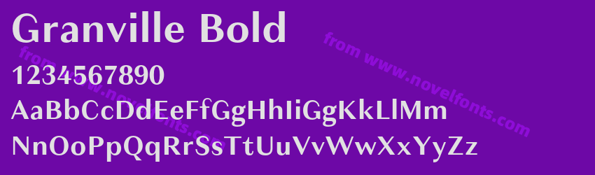 Granville BoldPreview