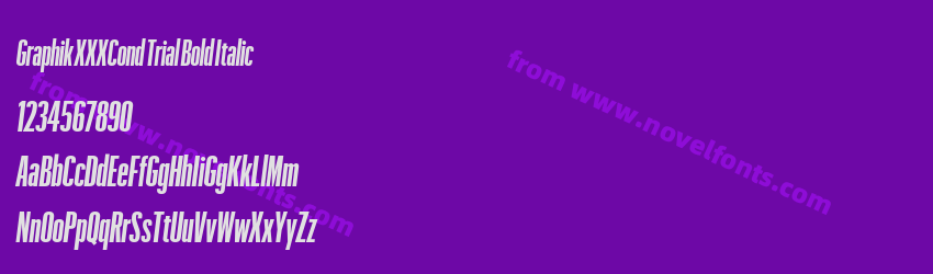Graphik XXXCond Trial Bold ItalicPreview Graphik XXXCond Trial Bold ItalicPreview