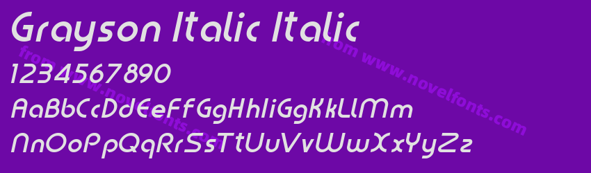 Grayson Italic ItalicPreview Grayson Italic ItalicPreview