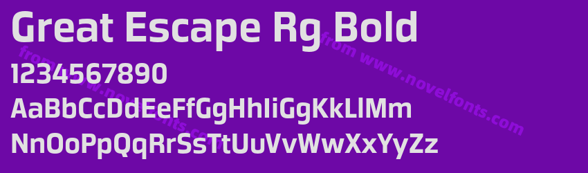 Great Escape Rg BoldPreview Great Escape Rg BoldPreview