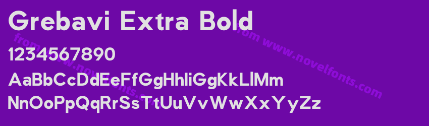 Grebavi Extra BoldPreview Grebavi Extra BoldPreview