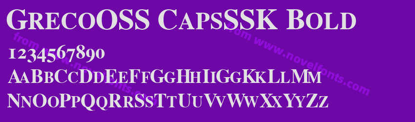 GrecoOSS CapsSSK BoldPreview GrecoOSS CapsSSK BoldPreview