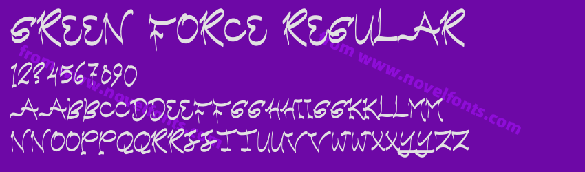 Green Force RegularPreview Green Force RegularPreview