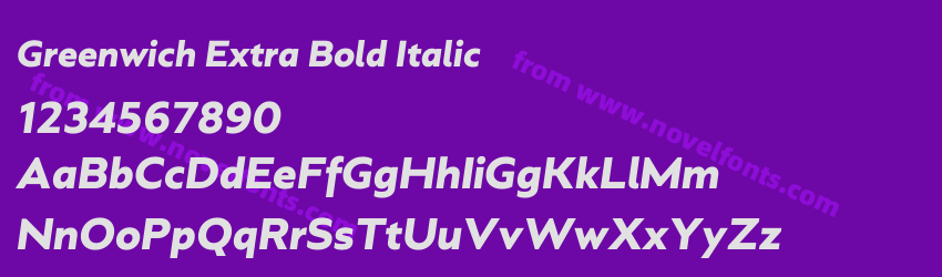 Greenwich Extra Bold ItalicPreview Greenwich Extra Bold ItalicPreview