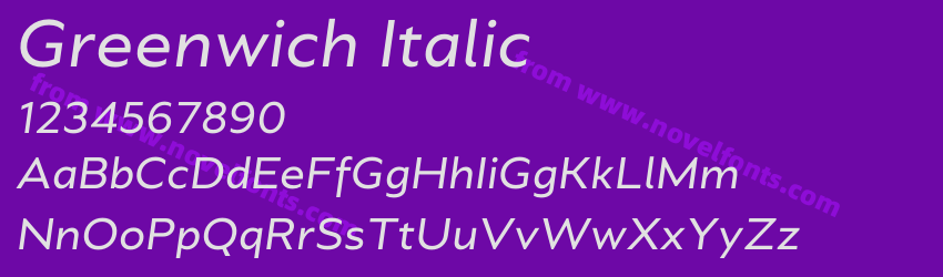 Greenwich ItalicPreview