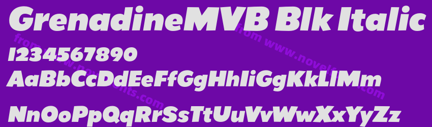 GrenadineMVB Blk ItalicPreview GrenadineMVB Blk ItalicPreview