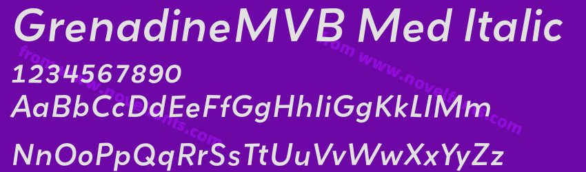 GrenadineMVB Med ItalicPreview GrenadineMVB Med ItalicPreview