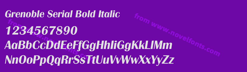 Grenoble Serial Bold ItalicPreview Grenoble Serial Bold ItalicPreview