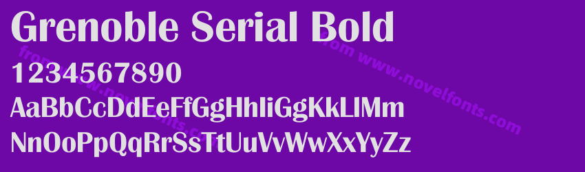 Grenoble Serial BoldPreview Grenoble Serial BoldPreview