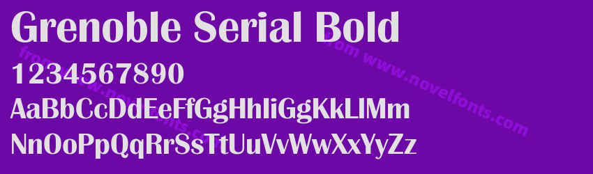 Grenoble Serial BoldPreview Grenoble Serial BoldPreview