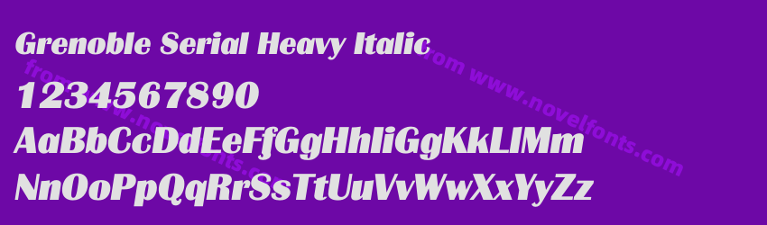 Grenoble Serial Heavy ItalicPreview Grenoble Serial Heavy ItalicPreview