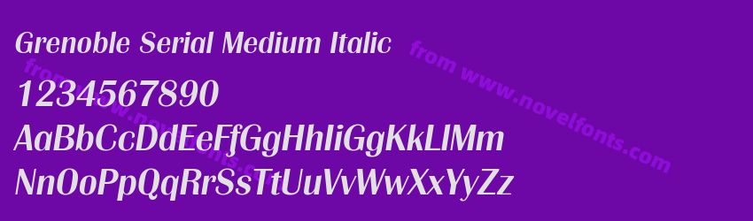 Grenoble Serial Medium ItalicPreview Grenoble Serial Medium ItalicPreview