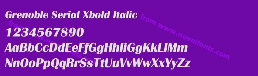 Grenoble Serial Xbold ItalicPreview Grenoble Serial Xbold ItalicPreview