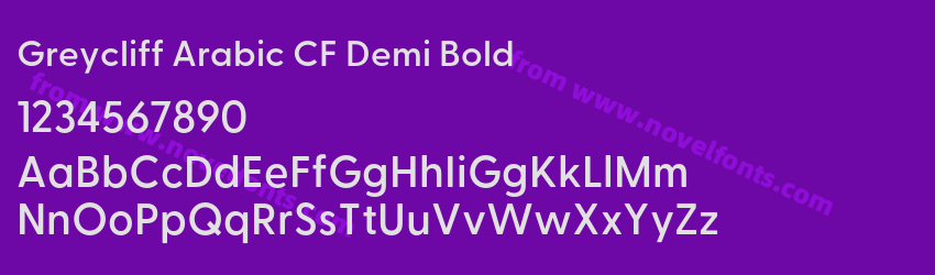 Greycliff Arabic CF Demi BoldPreview Greycliff Arabic CF Demi BoldPreview