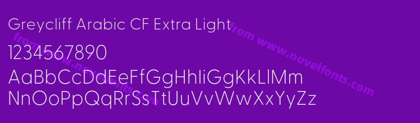 Greycliff Arabic CF Extra LightPreview Greycliff Arabic CF Extra LightPreview