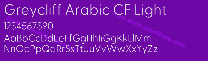 Greycliff Arabic CF LightPreview Greycliff Arabic CF LightPreview