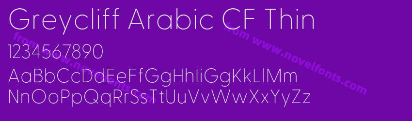 Greycliff Arabic CF ThinPreview Greycliff Arabic CF ThinPreview