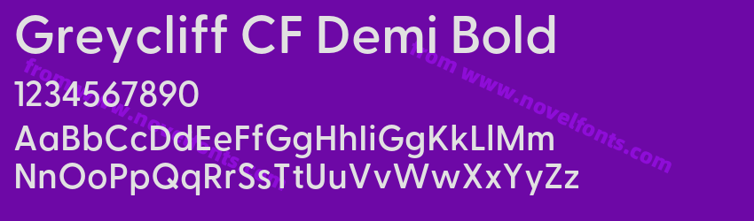 Greycliff CF Demi BoldPreview Greycliff CF Demi BoldPreview