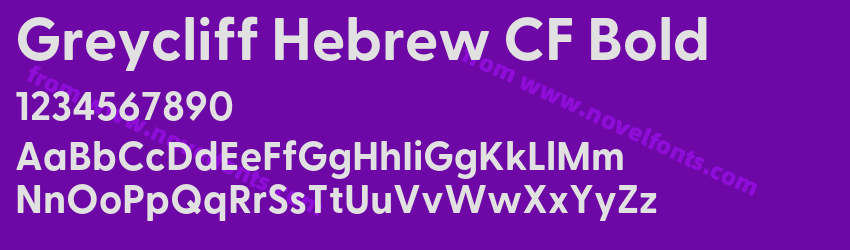 Greycliff Hebrew CF BoldPreview Greycliff Hebrew CF BoldPreview