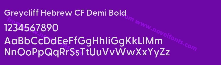 Greycliff Hebrew CF Demi BoldPreview Greycliff Hebrew CF Demi BoldPreview