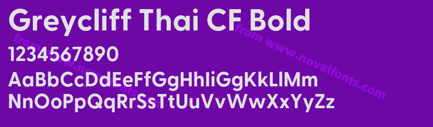 Greycliff Thai CF BoldPreview Greycliff Thai CF BoldPreview