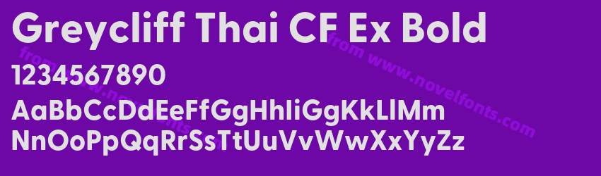 Greycliff Thai CF Ex BoldPreview Greycliff Thai CF Ex BoldPreview