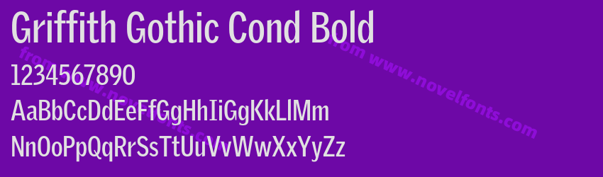 Griffith Gothic Cond BoldPreview