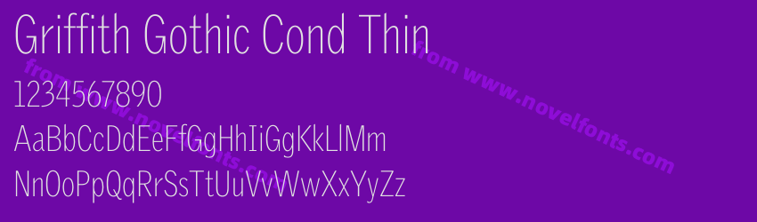 Griffith Gothic Cond ThinPreview Griffith Gothic Cond ThinPreview