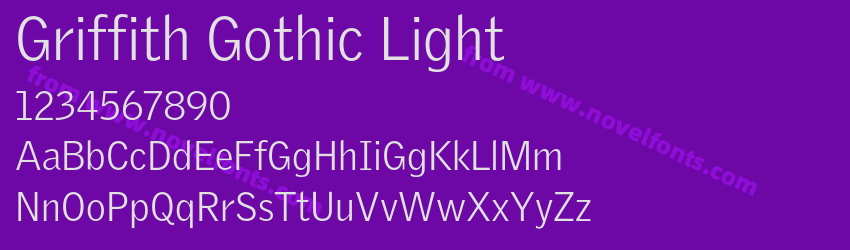 Griffith Gothic LightPreview Griffith Gothic LightPreview