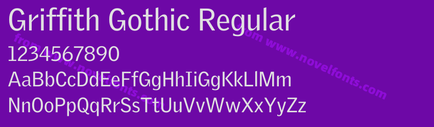 Griffith Gothic RegularPreview Griffith Gothic RegularPreview