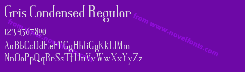 Gris Condensed RegularPreview Gris Condensed RegularPreview