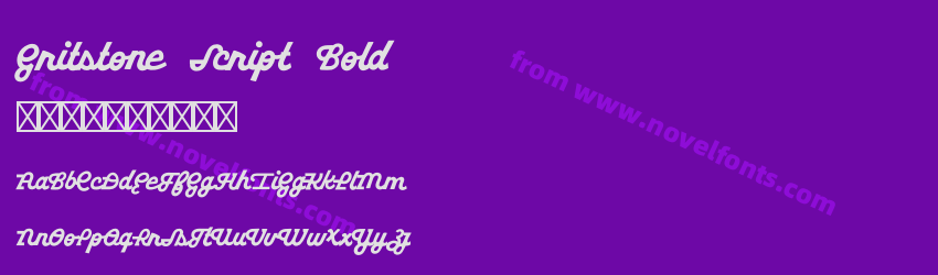 Gritstone Script BoldPreview Gritstone Script BoldPreview
