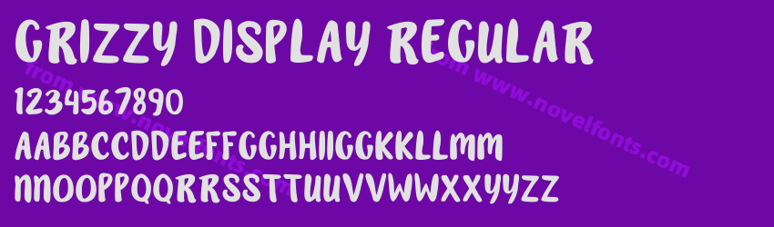 Grizzy Display RegularPreview Grizzy Display RegularPreview