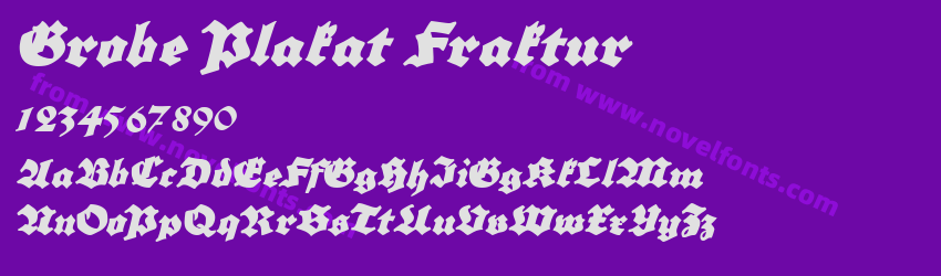 Grobe Plakat FrakturPreview Grobe Plakat FrakturPreview