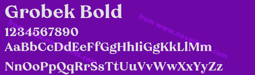 Grobek BoldPreview Grobek BoldPreview