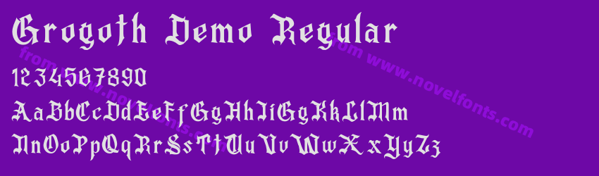 Grogoth Demo RegularPreview Grogoth Demo RegularPreview