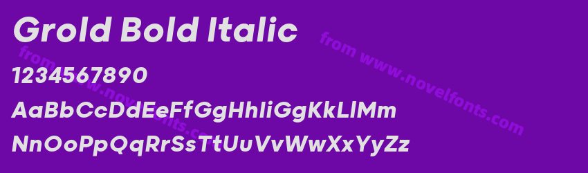 Grold Bold ItalicPreview Grold Bold ItalicPreview